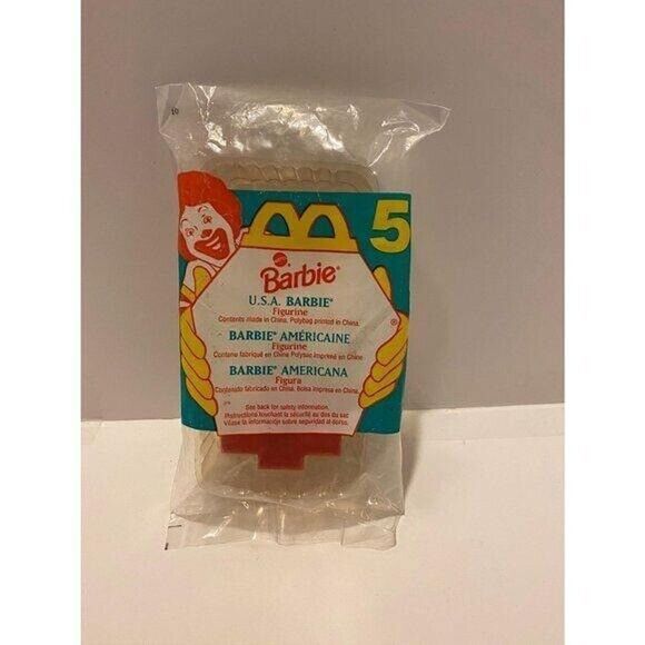 McDonald's 1995 U.S.A. Barbie #5 Vintage Figurine Happy Meal Kids Toy - Picture 2 of 4
